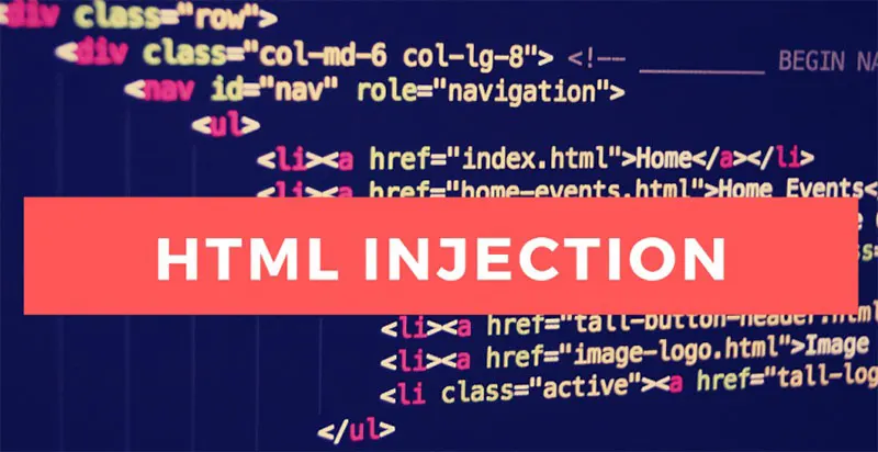 حمله HTML injection