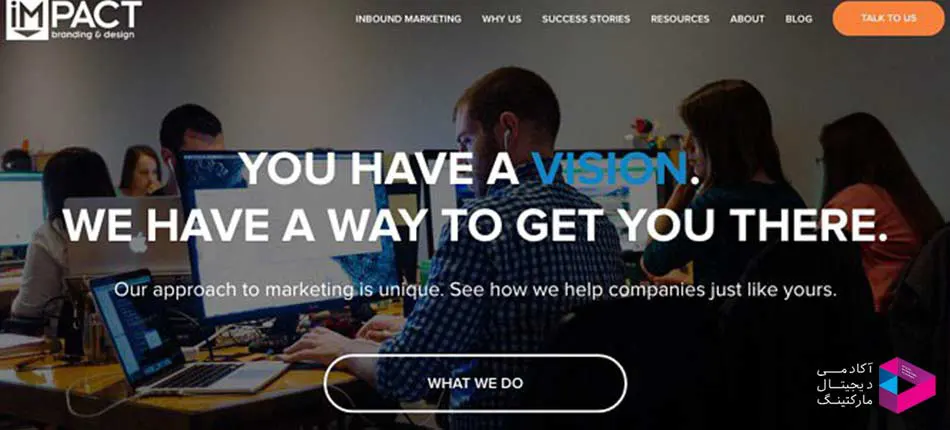 وب سایتIMPACT Branding & Design