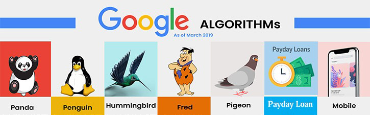 7 آپدیت الگوریتم های گوگل