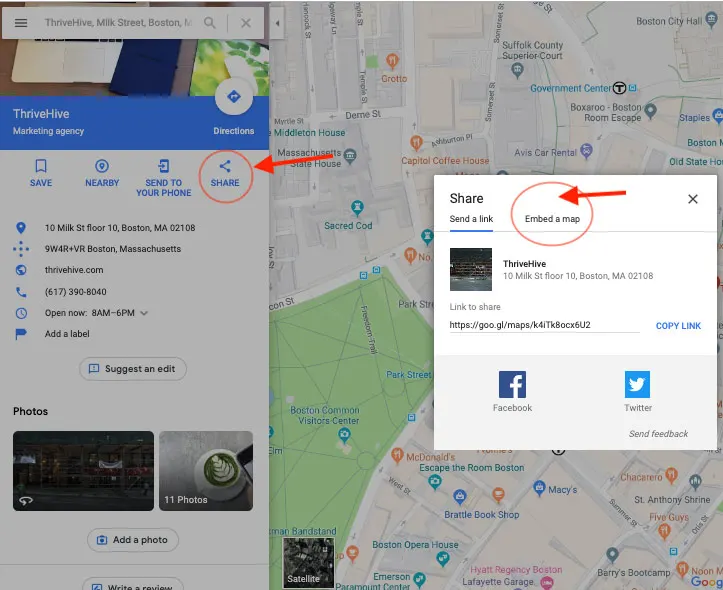 نقشه گوگل را در وب‌سایتتان قرار دهید