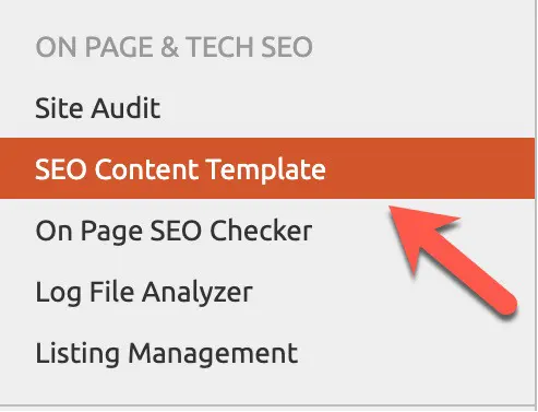 SEO Content template