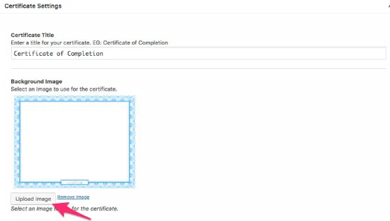 Certificates  settings
