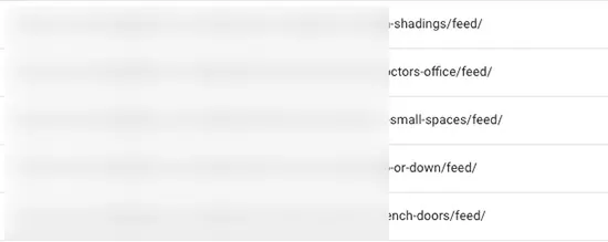 RSS feed URLs