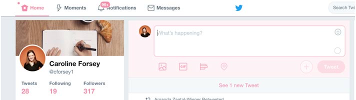 ارسال توییت