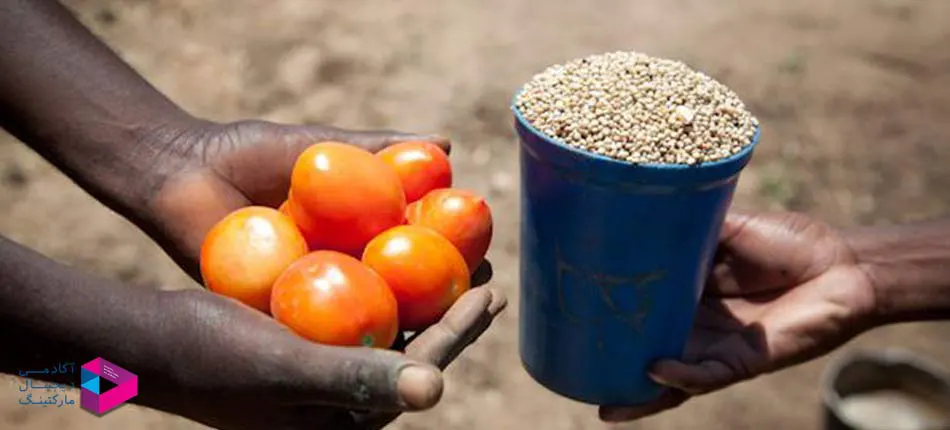 اولین نوع مبادلات و تجارت، مبادله‌ی کالا به کالا بود