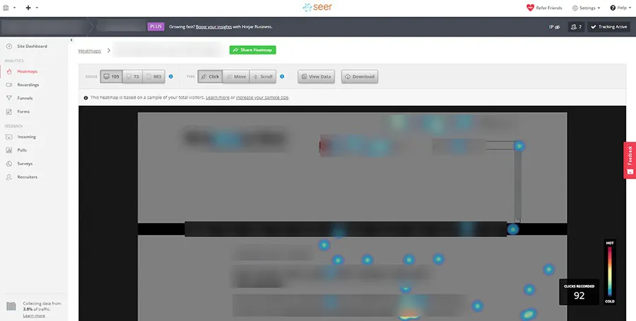 نقشه حرارتي كليكي (Click heatmap)