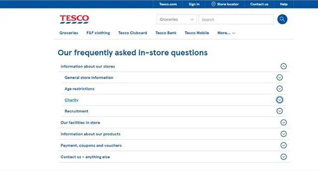 فروشگاه آنلاین Tesco