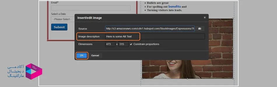 اضافه کردن متن جایگزین به تصاویر ایمیلتان 