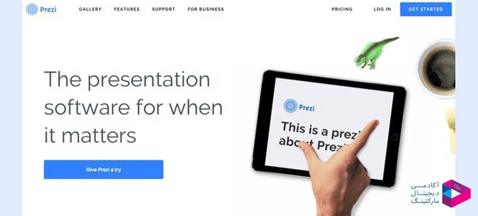 وب سایت PREZI