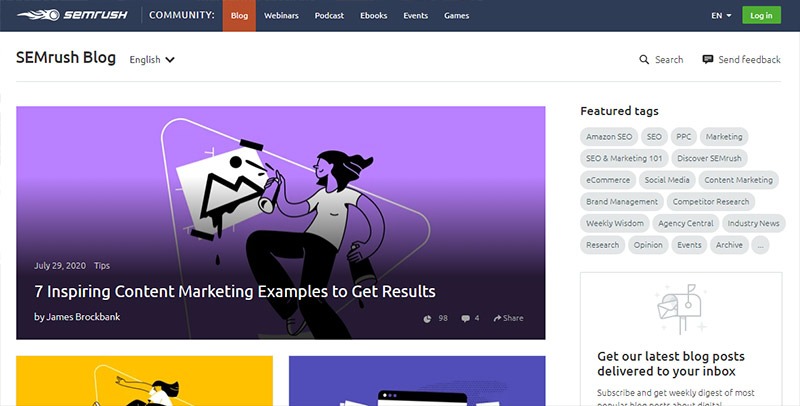 Blog SEMRush